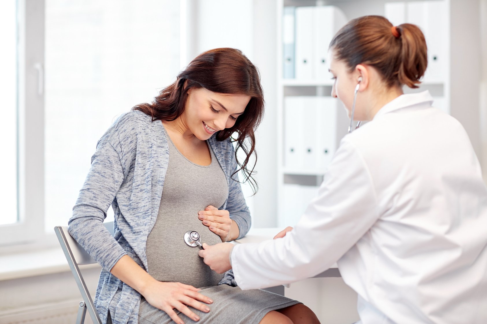 Female Doctor and Pregnant Woman 